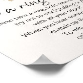 ヴィンテージの小さなフローラがItゲームにリングや輪を置く ポスター (角)