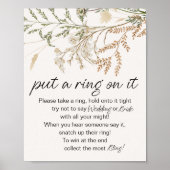 ヴィンテージの小さなフローラがItゲームにリングや輪を置く ポスター (正面)