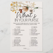 ヴィンテージの小さなフローラゲーム チラシ (正面)