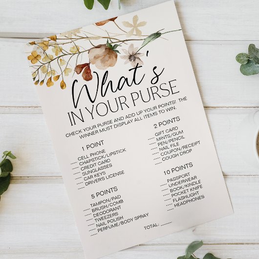 ヴィンテージの小さなフローラゲーム チラシ