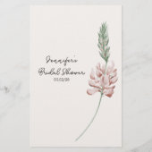 ヴィンテージの小さなフローラゲーム チラシ (裏面)