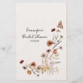 ヴィンテージの小さなフローラブライダルゲームはドレスを推測 チラシ (裏面)