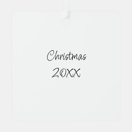 ヴィンテージの小さな子供のクリスマスパーソナライズされた メタルオーナメント (裏面)