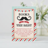 ヴィンテージの小さな男の口ひげ本男の赤ちゃん エンクロージャーカード (スタンド正面)