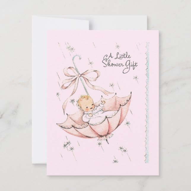 ヴィンテージの小さな赤ちゃんシャワーギフト (正面)