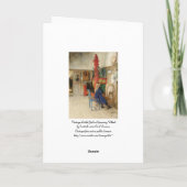 ヴィンテージの少女と糸車 カード (裏面)