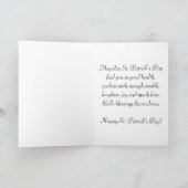 ヴィンテージの少女のセントパトリックの日の挨拶状 カード (内部)