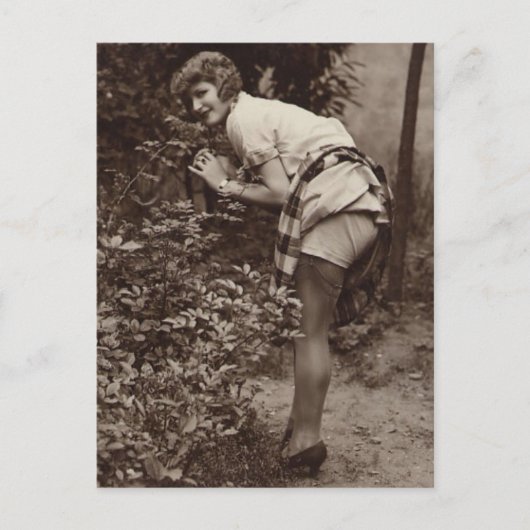 ヴィンテージの少女の写真 ポストカード (正面)