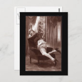 ヴィンテージの少女の写真 ポストカード (正面/裏面)