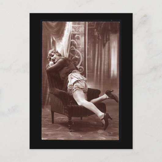 ヴィンテージの少女の写真 ポストカード (正面)