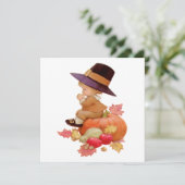 ヴィンテージの少年がパンプキンに祈る 招待状 (スタンド正面)