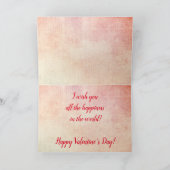 ヴィンテージの少年と少女が愛してる テキストカード カード (内部)