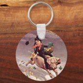 ヴィンテージの少年 キーホルダー (正面)