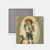 ヴィンテージの少年 マグネット (正面/裏面)