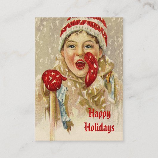 ヴィンテージの少年 名刺 (正面)