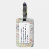 ヴィンテージの島のスタンプのバッグのラベル ラゲッジタグ (裏面縦)