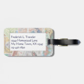 ヴィンテージの島のスタンプのバッグのラベル ラゲッジタグ (裏面横)