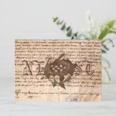 ヴィンテージの巣のイタリアンな招待状か移動カード 招待状 (スタンド正面)