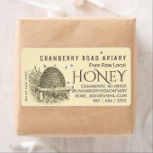 ヴィンテージの巣はミツバチの蜂蜜の出荷の黄色 ラベル (インサイチュ)