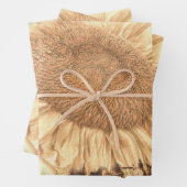 ヴィンテージの巨大なヒマ色彩の鮮やかショメ素朴ント ラッピングペーパーシート (インサイチュ)