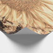 ヴィンテージの巨大なヒマ色彩の鮮やかショメ素朴ント ラッピングペーパー (角)