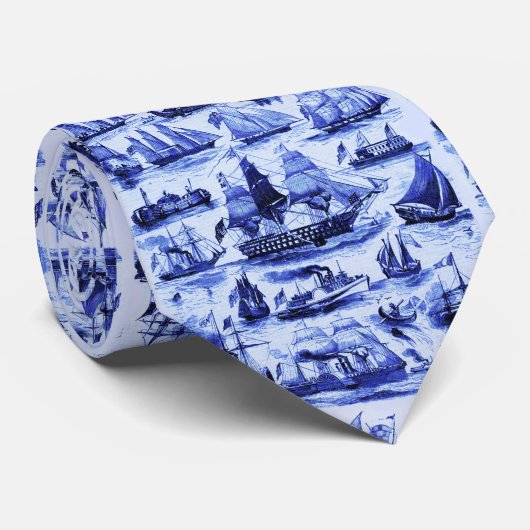 ヴィンテージの帆船、さまざまな国家の船 ネクタイ (ロール)