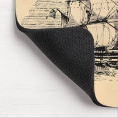 ヴィンテージの帆船 マウスパッド (コーナー)