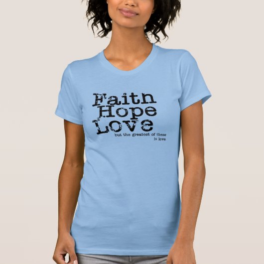 ヴィンテージの希望の信頼愛Tシャツ Tシャツ (正面)