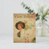 ヴィンテージの帽子 ポストカード (スタンド正面)