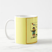 ヴィンテージの平和な感謝祭 コーヒーマグカップ (左)