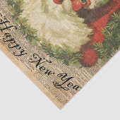 ヴィンテージの幸せなサンタのクリスマスの挨拶の芸術 薄葉紙 (詳細)