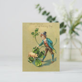 ヴィンテージの幸運サンパトリックの日 ポストカード (スタンド正面)