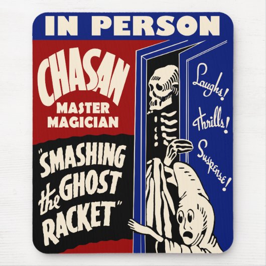 ヴィンテージの幽霊ショーポスターマウスパッド マウスパッド (正面)
