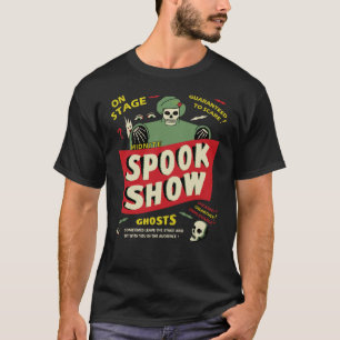 ヴィンテージの幽霊ショーポスター暗闇のTシャツ Tシャツ