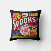 ヴィンテージの幽霊ショーポスター芸術の枕 クッション (裏面)