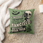 ヴィンテージの幽霊ショーポスター芸術-フランシスコ クッション (ブランケット)