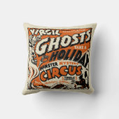 ヴィンテージの幽霊ショーポスター芸術-幽霊の休日! クッション (裏面)