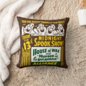 ヴィンテージの幽霊ショーポスター芸術-枕 クッション (ブランケット)