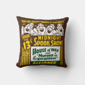 ヴィンテージの幽霊ショーポスター芸術-枕 クッション (正面)