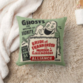 ヴィンテージの幽霊ショーポスター芸術-真夜中の幽霊 クッション (ブランケット)