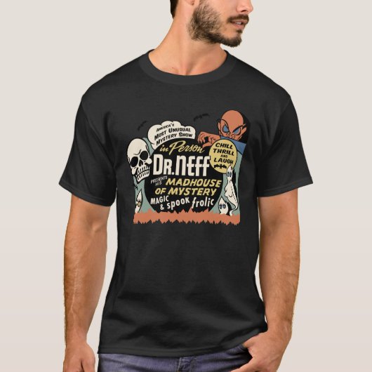 ヴィンテージの幽霊ショーポスター芸術- Neff先生 Tシャツ (正面)