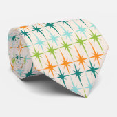 ヴィンテージの幾何学的なスターバストのタイ ネクタイ (ロール)