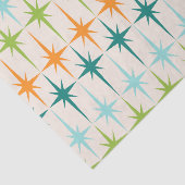 ヴィンテージの幾何学的なスターバストのティッシュペーパー 薄葉紙 (詳細)