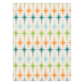 ヴィンテージの幾何学的なスターバストのテーブルクロス テーブルクロス (正面)