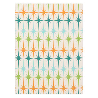 ヴィンテージの幾何学的なスターバストのテーブルクロス テーブルクロス