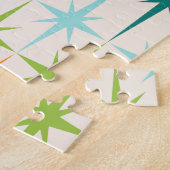 ヴィンテージの幾何学的なスターバストのパズル ジグソーパズル (側面)