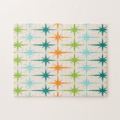 ヴィンテージの幾何学的なスターバストのパズル ジグソーパズル (横)