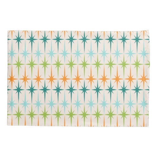 ヴィンテージの幾何学的なスターバストの枕カバー 枕カバー (裏面)