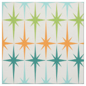 ヴィンテージの幾何学的なスターバストの生地 ファブリック (見本)