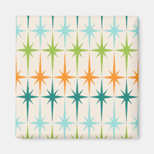 ヴィンテージの幾何学的なスターバストの磁石 マグネット